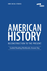 Guided Reading Workbook Answer Key-9780544669109